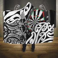 New Zealand Darts Hooded Blanket Aotearoa Maori Its In My DNA Black LT14 - Polynesian Pride