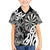 Personalised New Zealand Darts Kid Hawaiian Shirt Aotearoa Maori Its In My DNA Black - Polynesian Pride