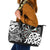 New Zealand Darts Leather Tote Bag Aotearoa Maori Its In My DNA Black - Polynesian Pride