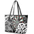 New Zealand Darts Leather Tote Bag Aotearoa Maori Its In My DNA Black - Polynesian Pride