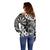 Personalised New Zealand Darts Off Shoulder Sweater Aotearoa Maori Its In My DNA Black - Polynesian Pride