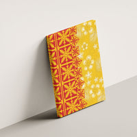 Kahili Quilt Hawaii Canvas Wall Art Tropical Flower Seamless Half Style
