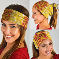 Kahili Quilt Hawaii Neck Gaiter Tropical Flower Seamless Half Style