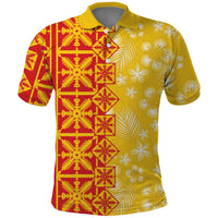 Kahili Quilt Hawaii Polo Shirt Tropical Flower Seamless Half Style