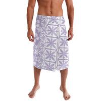 Pastel Purple Kahili Quilt Hawaii Lavalava Tropical Flower Seamless Half Style