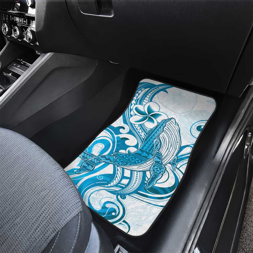 Blue Hawaii Humpback Whale Car Mats Polynesian Tribal Ocean Vibes