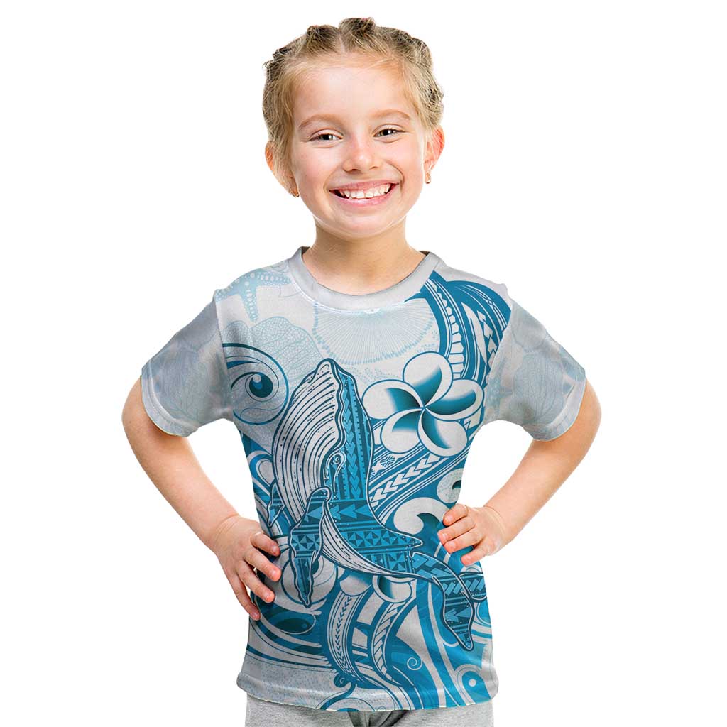 Blue Hawaii Humpback Whale Kid T Shirt Polynesian Tribal Ocean Vibes