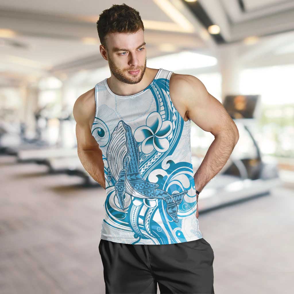 Blue Hawaii Humpback Whale Men Tank Top Polynesian Tribal Ocean Vibes
