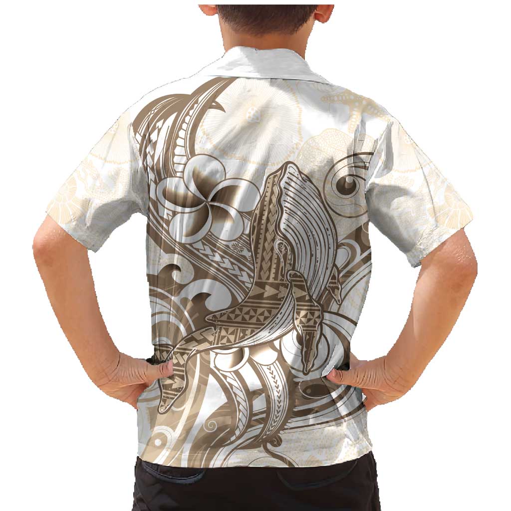 Brown Hawaii Humpback Whale Family Matching Mermaid Dress and Hawaiian Shirt Polynesian Tribal Ocean Vibes