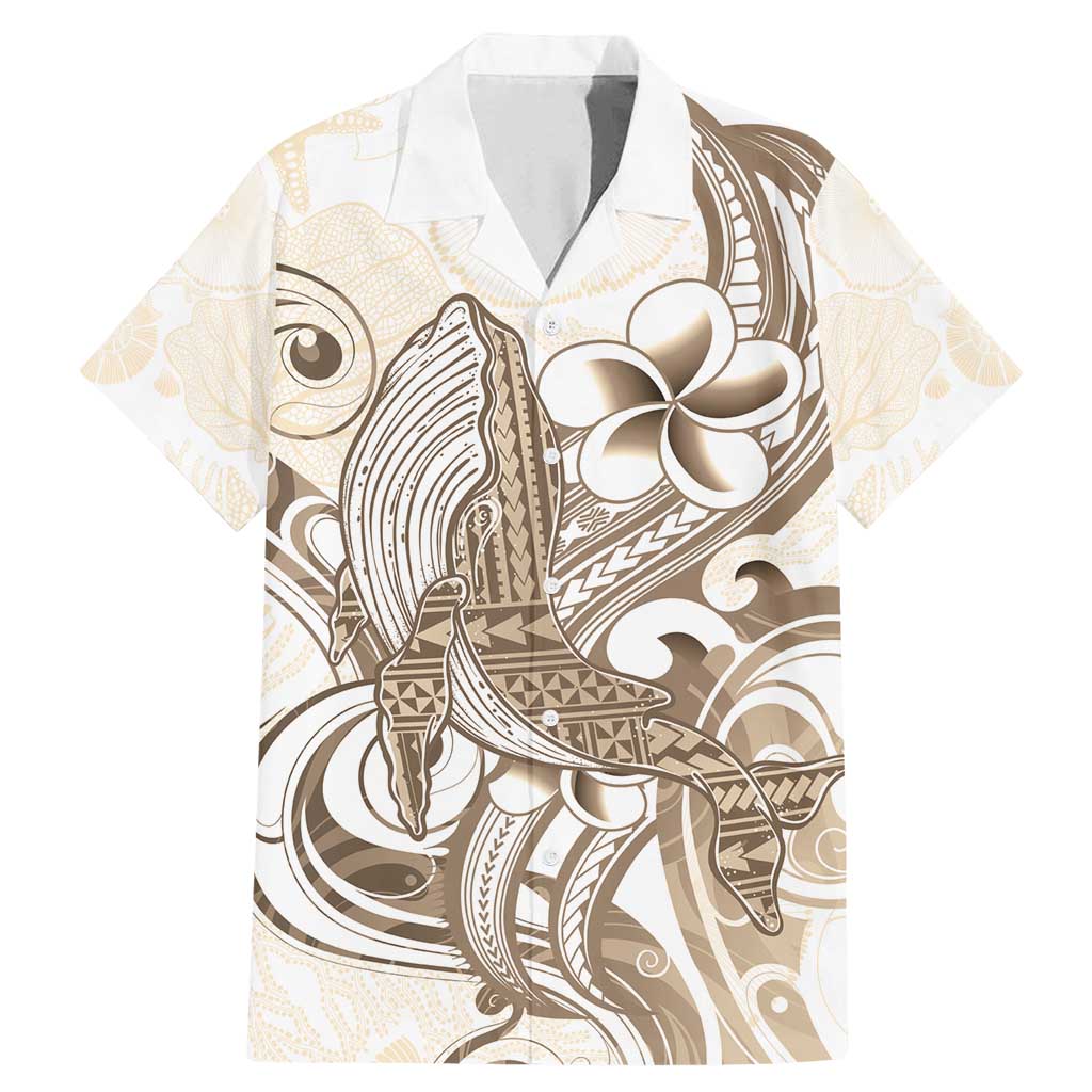Brown Hawaii Humpback Whale Family Matching Mermaid Dress and Hawaiian Shirt Polynesian Tribal Ocean Vibes