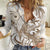 Brown Hawaii Humpback Whale Women Casual Shirt Polynesian Tribal Ocean Vibes