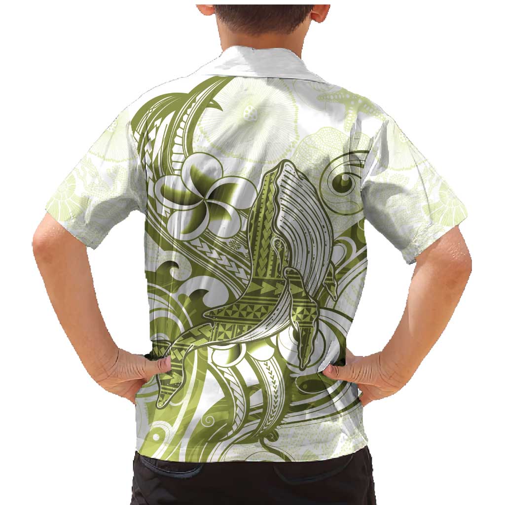 Lime Green Hawaii Family Matching Mermaid Dress and Hawaiian Shirt Humpback Whale Tattoo Polynesian Tribal Ocean Vibes