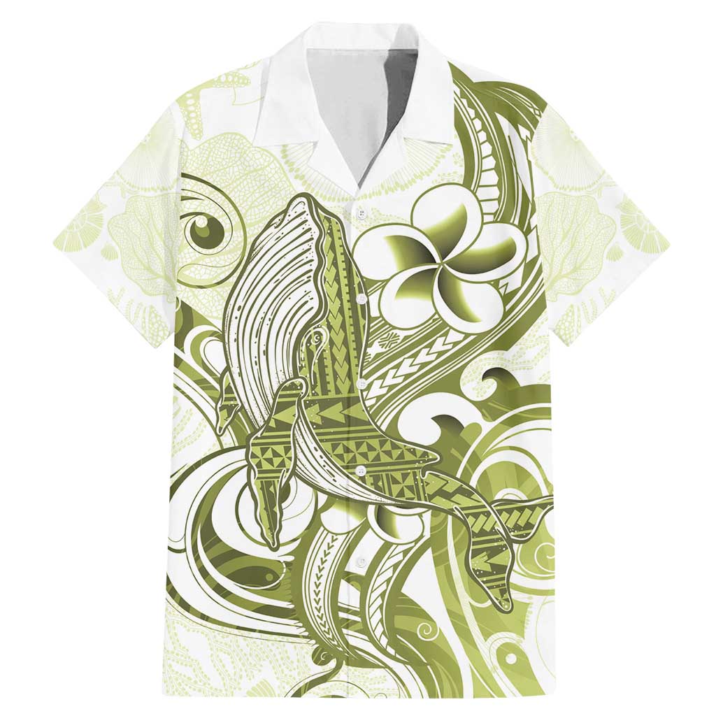 Lime Green Hawaii Family Matching Mermaid Dress and Hawaiian Shirt Humpback Whale Tattoo Polynesian Tribal Ocean Vibes