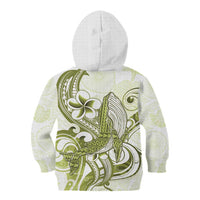 Lime Green Hawaii Kid Hoodie Humpback Whale Tattoo Polynesian Tribal Ocean Vibes LT14 - Polynesian Pride
