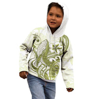 Lime Green Hawaii Kid Hoodie Humpback Whale Tattoo Polynesian Tribal Ocean Vibes LT14 - Polynesian Pride