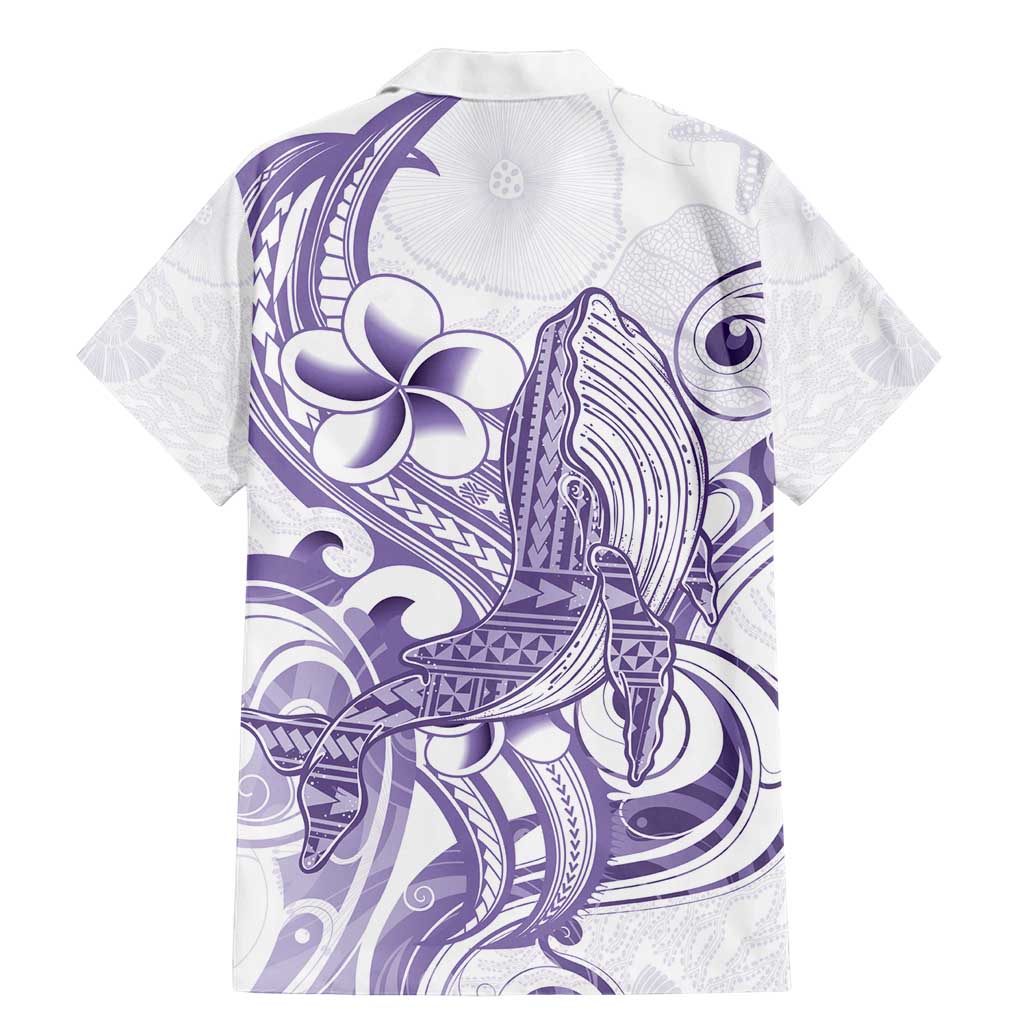 Purple Hawaii Family Matching Mermaid Dress and Hawaiian Shirt Humpback Whale Tattoo Polynesian Tribal Ocean Vibes