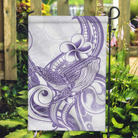Purple Hawaii Garden Flag Humpback Whale Tattoo Polynesian Tribal Ocean Vibes LT14 Garden Flag Purple - Polynesian Pride