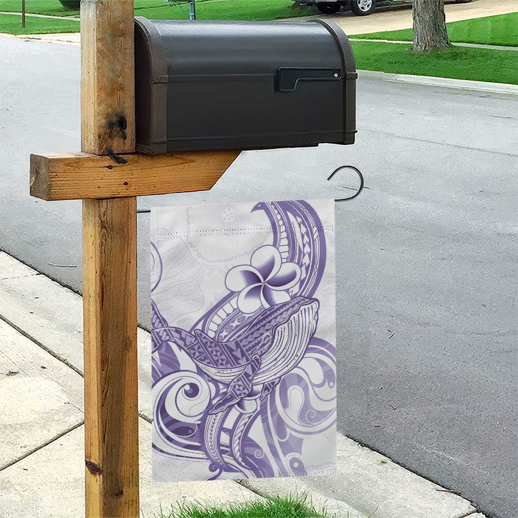 Purple Hawaii Garden Flag Humpback Whale Tattoo Polynesian Tribal Ocean Vibes LT14 - Polynesian Pride