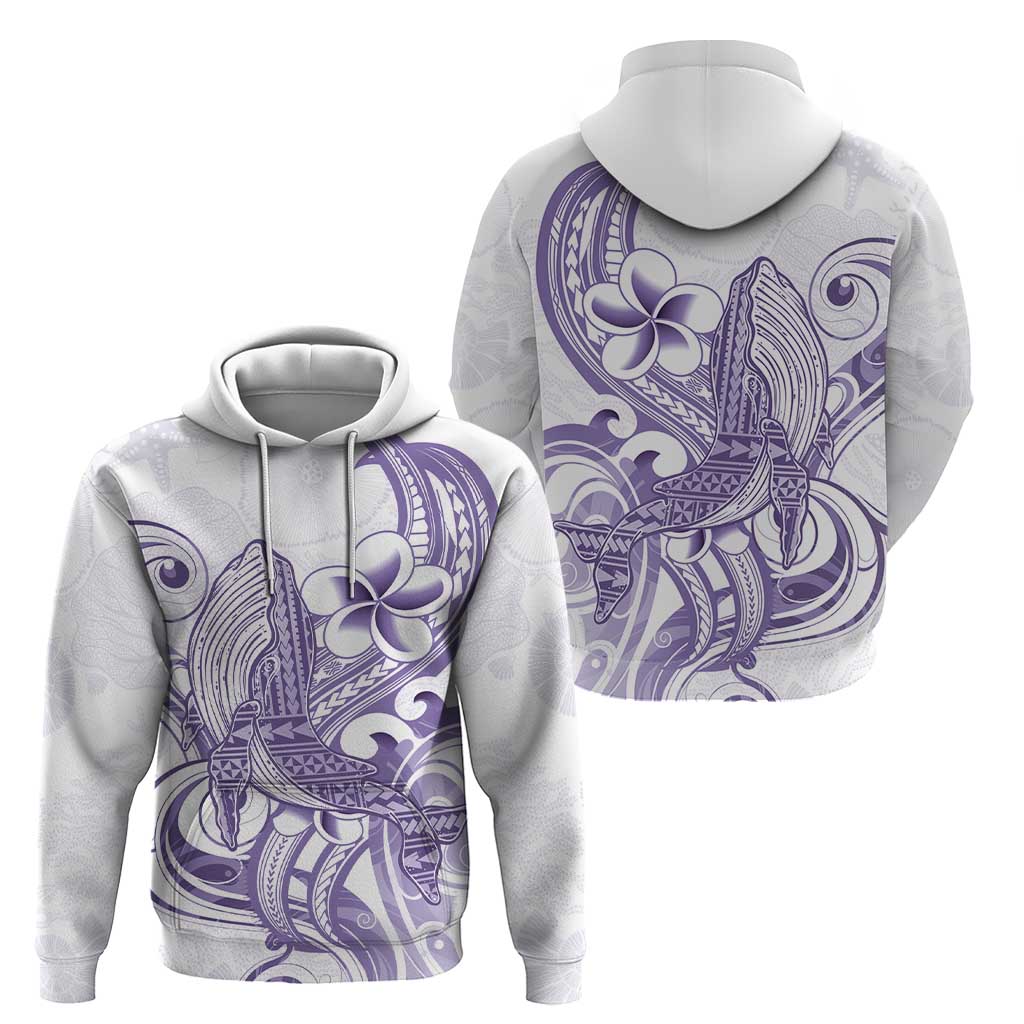 Purple Hawaii Hoodie Humpback Whale Tattoo Polynesian Tribal Ocean Vibes
