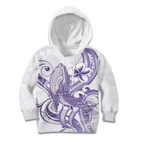 Purple Hawaii Kid Hoodie Humpback Whale Tattoo Polynesian Tribal Ocean Vibes LT14 Hoodie Purple - Polynesian Pride