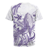 Purple Hawaii Rugby Jersey Humpback Whale Tattoo Polynesian Tribal Ocean Vibes