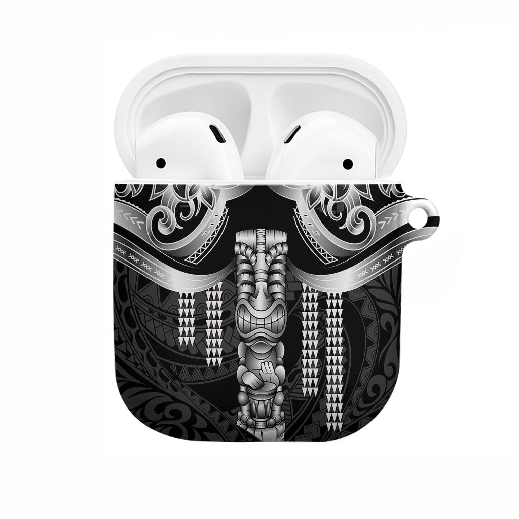 Tiki Drum Hawaii AirPods Case Hawaiian Kakau Tattoo Style