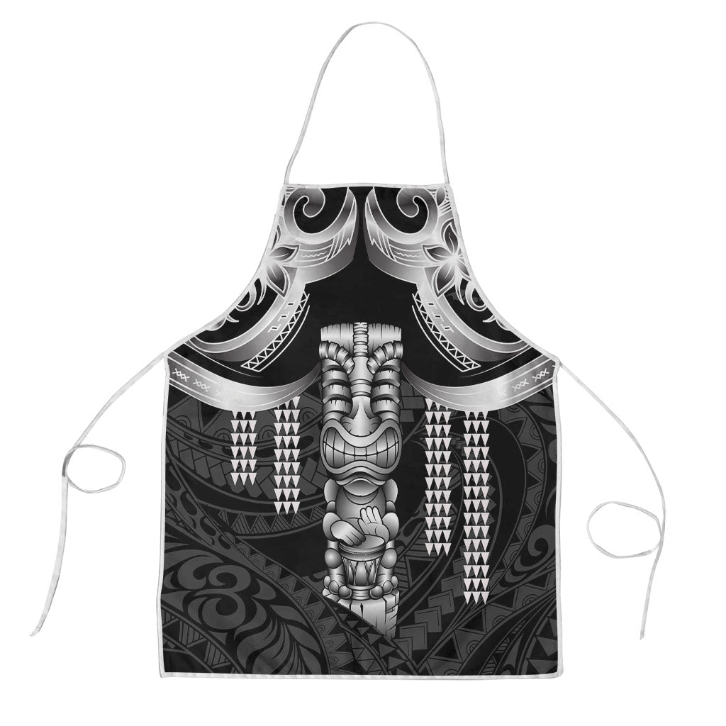 Tiki Drum Hawaii Apron Hawaiian Kakau Tattoo Style LT14 Black - Polynesian Pride