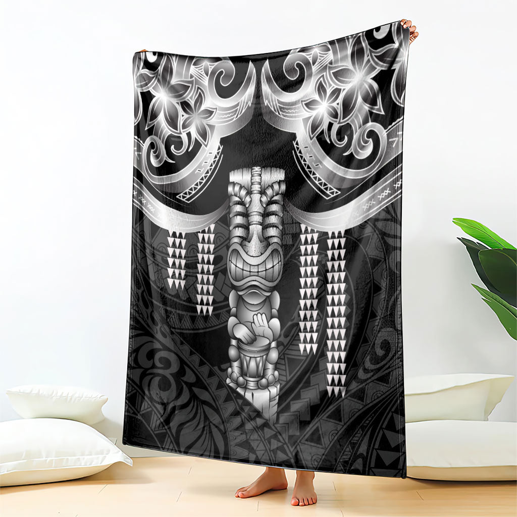 Tiki Drum Hawaii Blanket Hawaiian Kakau Tattoo Style LT14 - Polynesian Pride