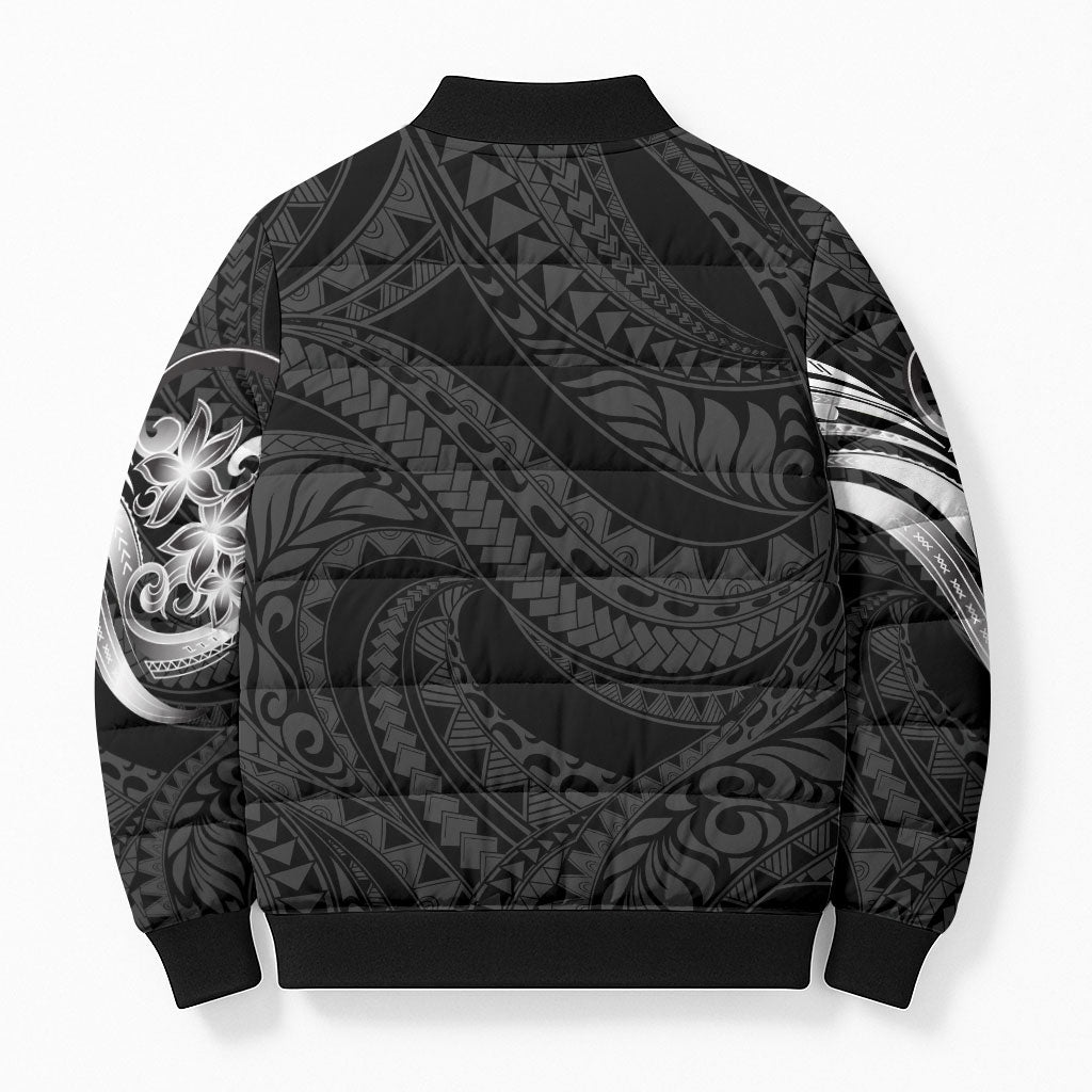 Tiki Drum Hawaii Bomber Puffer Jacket Hawaiian Kakau Tattoo Style LT14 - Polynesian Pride