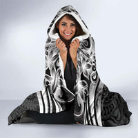 Tiki Drum Hawaii Hooded Blanket Hawaiian Kakau Tattoo Style LT14 - Polynesian Pride