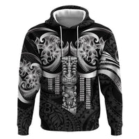 Tiki Drum Hawaii Hoodie Hawaiian Kakau Tattoo Style