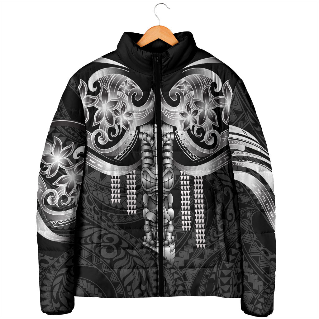 Tiki Drum Hawaii Padded Jacket Hawaiian Kakau Tattoo Style LT14 - Polynesian Pride