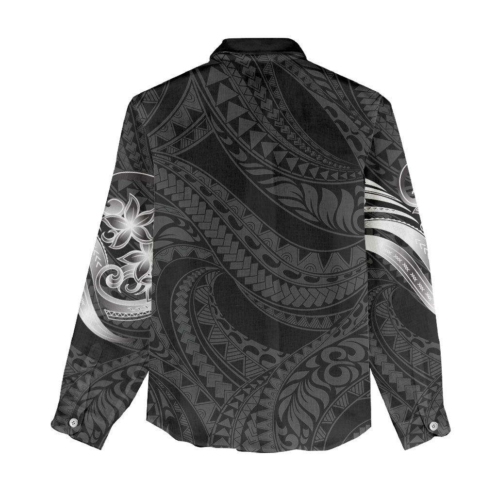 Tiki Drum Hawaii Women Casual Shirt Hawaiian Kakau Tattoo Style LT14 - Polynesian Pride