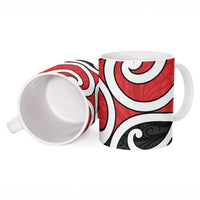 New Zealand Ceramic Mug Maori Koru Tino Rangatiratanga Color - Polynesian Pride