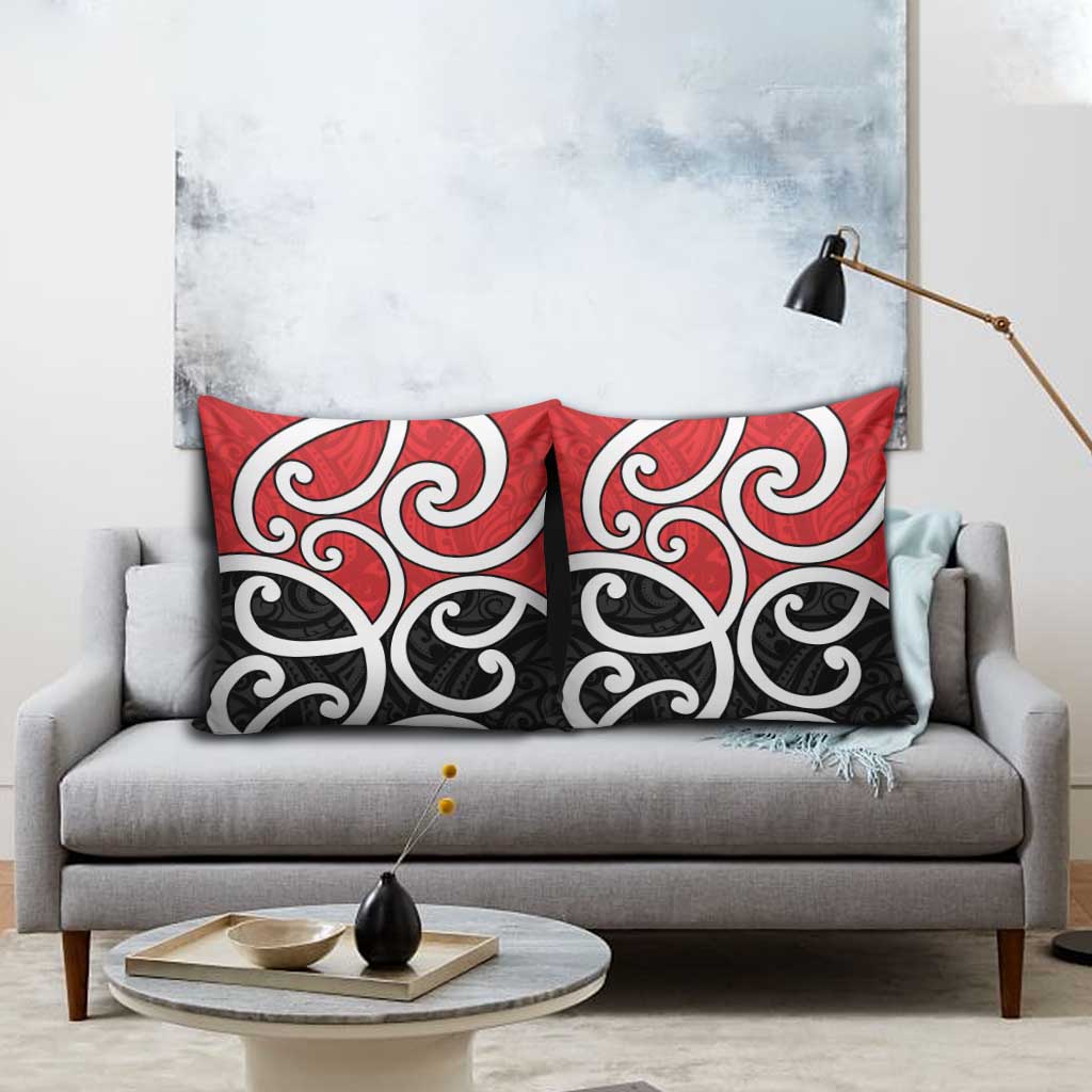 New Zealand Pillow Cover Maori Koru Tino Rangatiratanga Color - Polynesian Pride