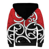 New Zealand Sherpa Hoodie Maori Koru Tino Rangatiratanga Color - Polynesian Pride