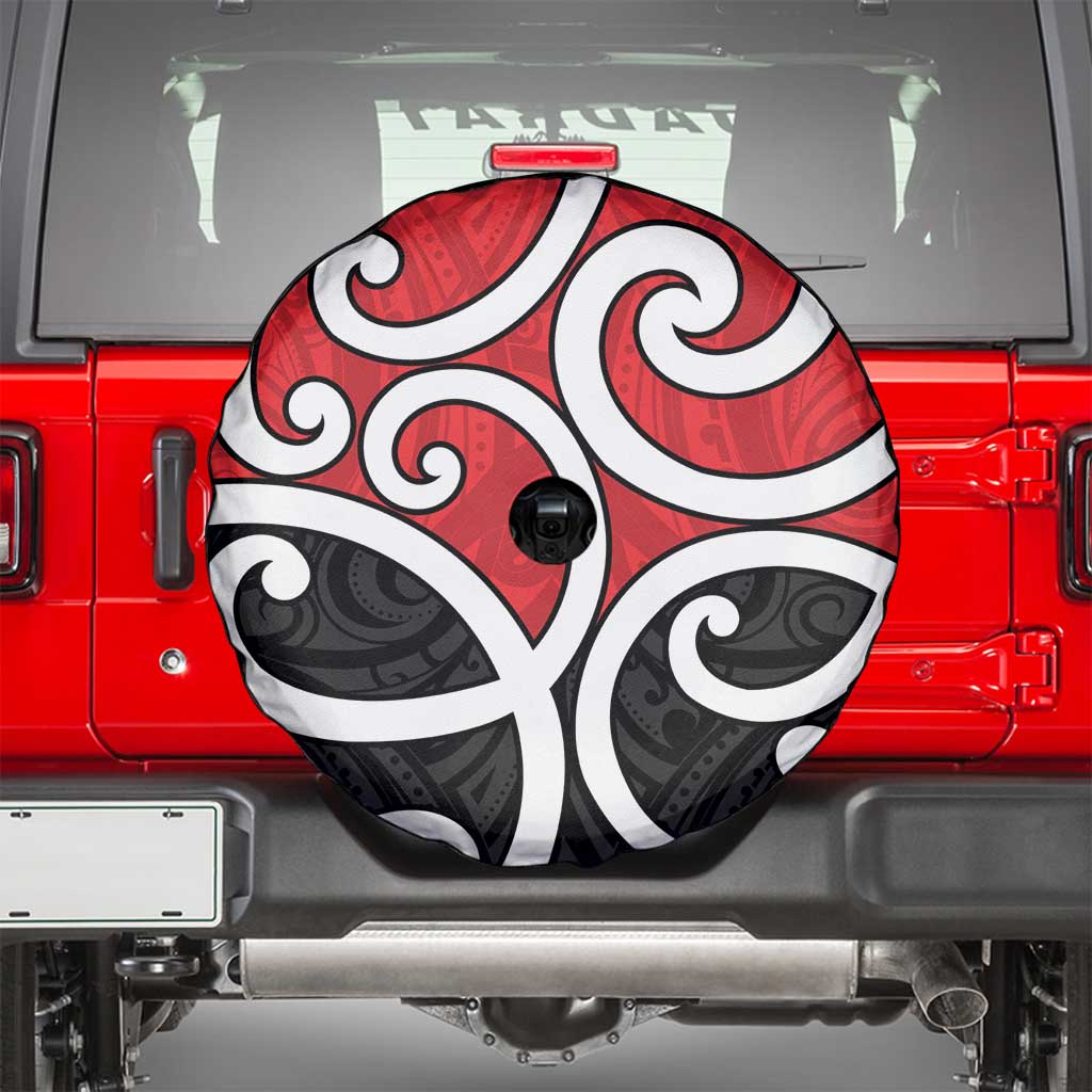 New Zealand Spare Tire Cover Maori Koru Tino Rangatiratanga Color - Polynesian Pride