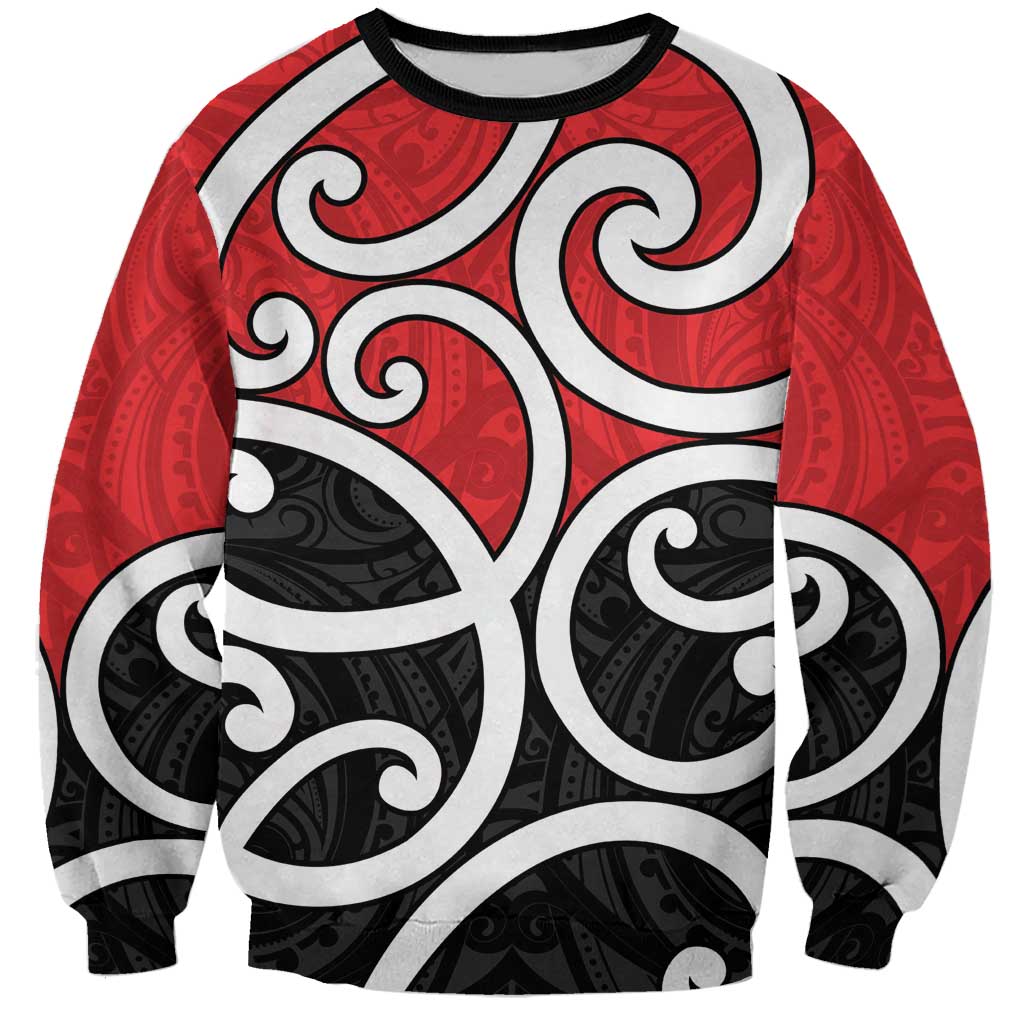 New Zealand Sweatshirt Maori Koru Tino Rangatiratanga Color - Polynesian Pride