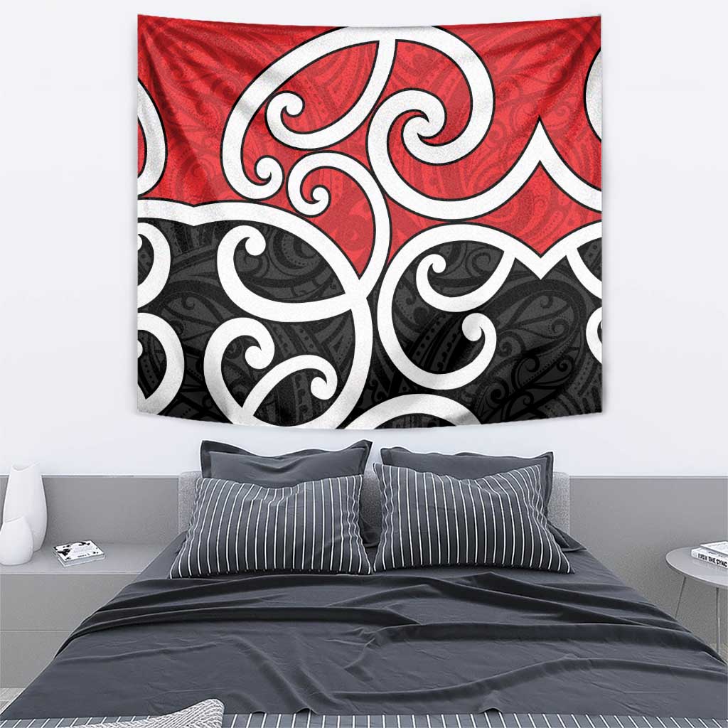 New Zealand Tapestry Maori Koru Tino Rangatiratanga Color - Polynesian Pride