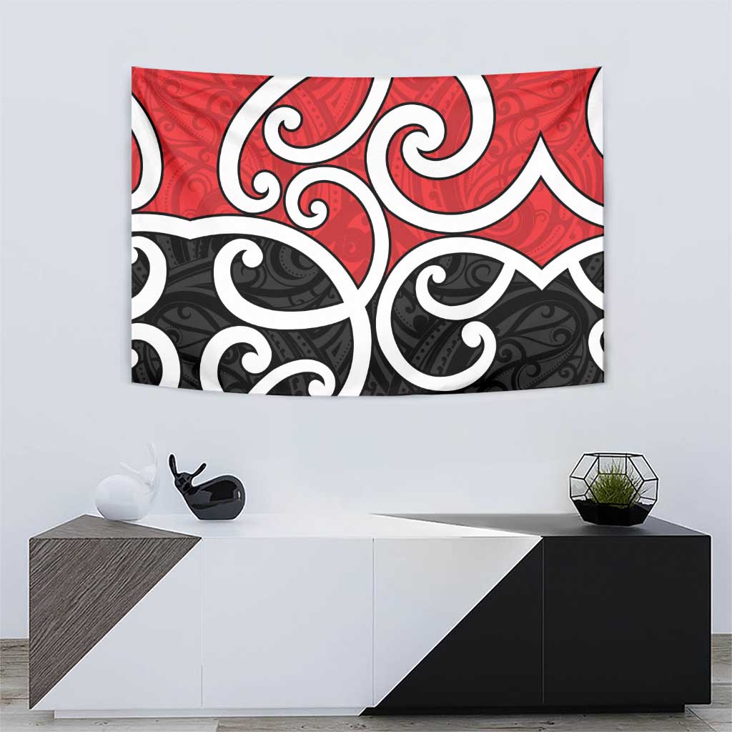 New Zealand Tapestry Maori Koru Tino Rangatiratanga Color - Polynesian Pride