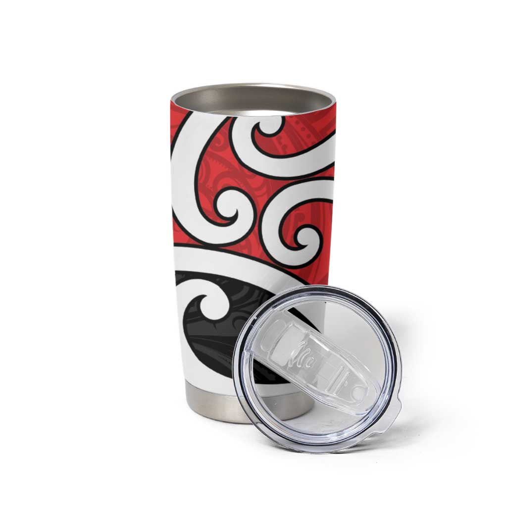 New Zealand Tumbler Cup Maori Koru Tino Rangatiratanga Color - Polynesian Pride