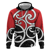 New Zealand Zip Hoodie Maori Koru Tino Rangatiratanga Color - Polynesian Pride
