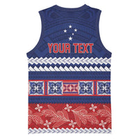 Personalised FAST Samoa Siapo Basketball Jersey Teuila Flowers Samoan Pattern LT14 - Polynesian Pride