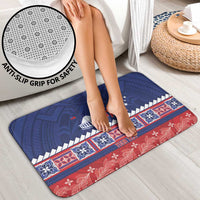 Personalised FAST Samoa Siapo Bathroom Set Teuila Flowers Samoan Pattern - Polynesian Pride