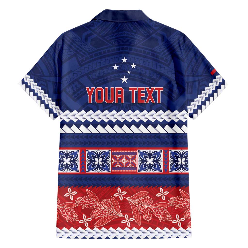 Personalised FAST Samoa Siapo Family Matching Puletasi and Hawaiian Shirt Teuila Flowers Samoan Pattern LT14 - Polynesian Pride