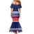 Personalised FAST Samoa Siapo Mermaid Dress Teuila Flowers Samoan Pattern - Polynesian Pride