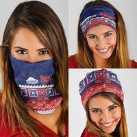 Personalised FAST Samoa Siapo Neck Gaiter Teuila Flowers Samoan Pattern - Polynesian Pride