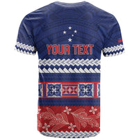 Personalised FAST Samoa Siapo T Shirt Teuila Flowers Samoan Pattern - Polynesian Pride