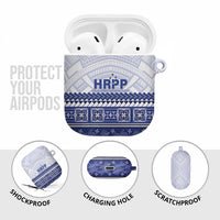 HRPP Samoa Siapo AirPods Case Teuila Flowers Samoan Pattern - Polynesian Pride