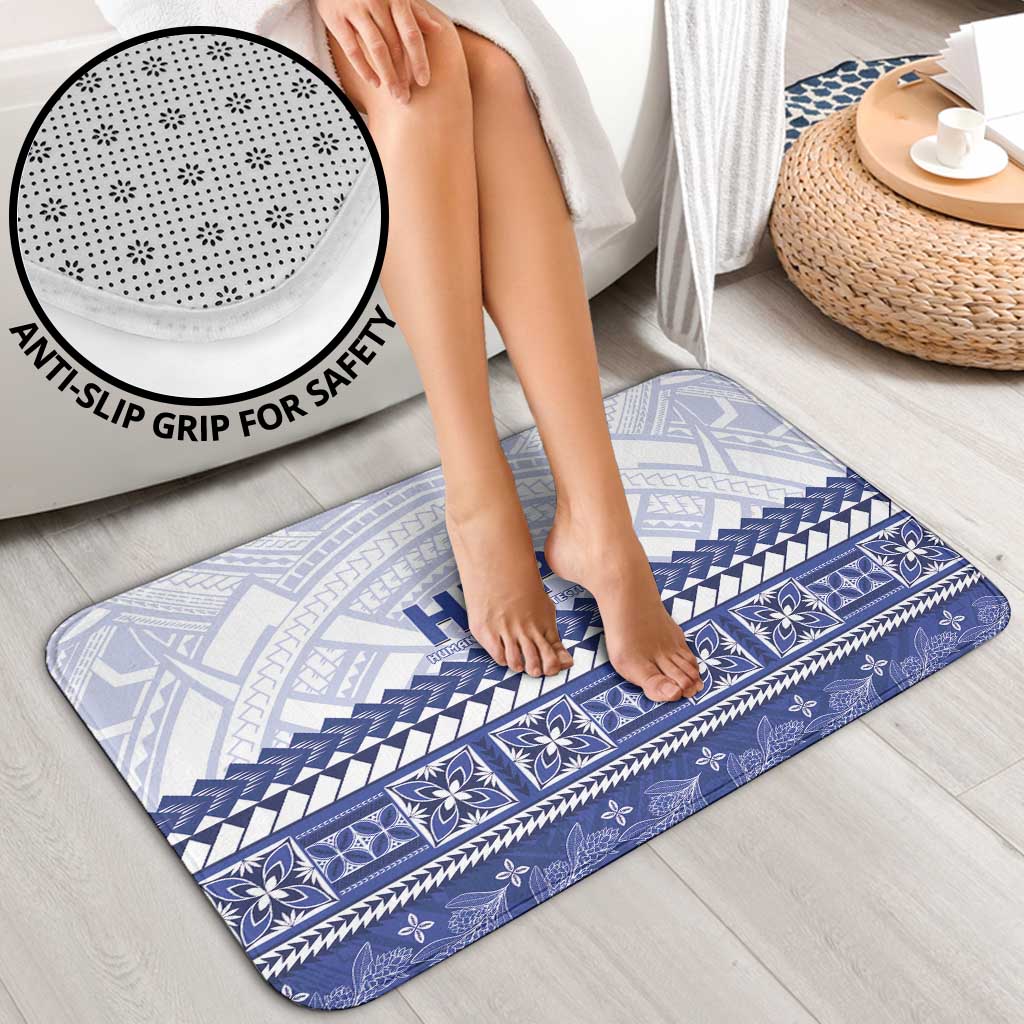 HRPP Samoa Siapo Bathroom Set Teuila Flowers Samoan Pattern - Polynesian Pride